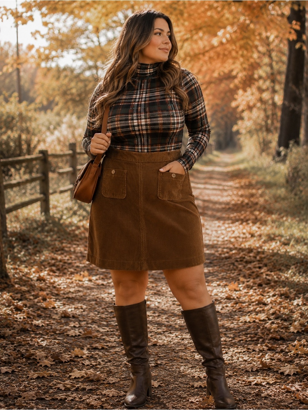 GAP Corduroy A-Line Skirt with Front Pockets-Size 16